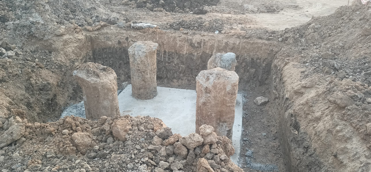 Foundation piling work for Crystal Group project in Ahmedabad by DrillWell Solutions