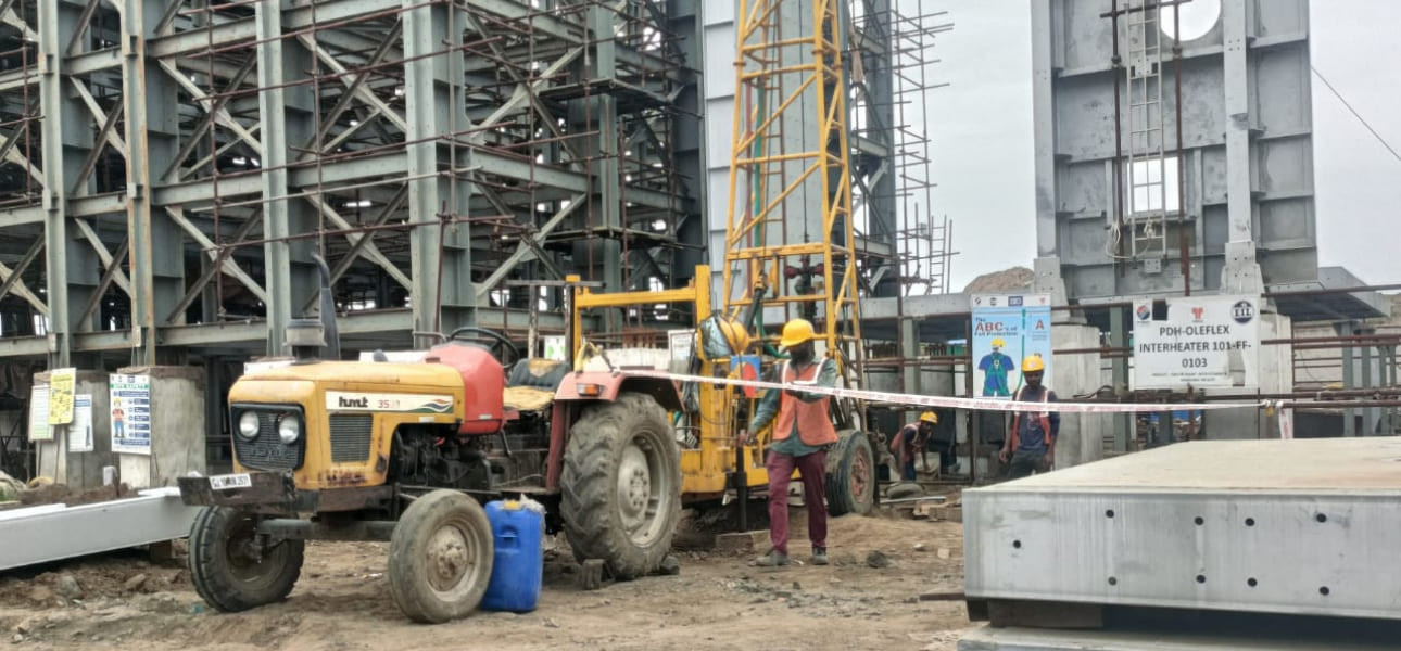 Petronet LNG Dahej industrial borewell drilling project by DrillWell Solutions