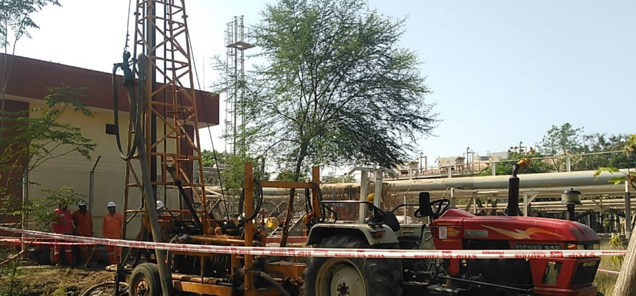 Completed Crain Energy borewell project in Hajira Gujarat